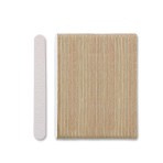 Meski Nail Manicure File Regular Wooden Zebra